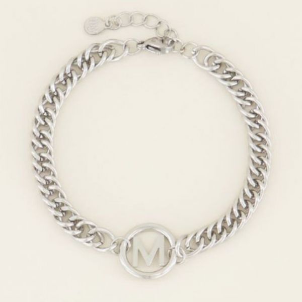 MY JEWELLERY | Armband chunky initials silver